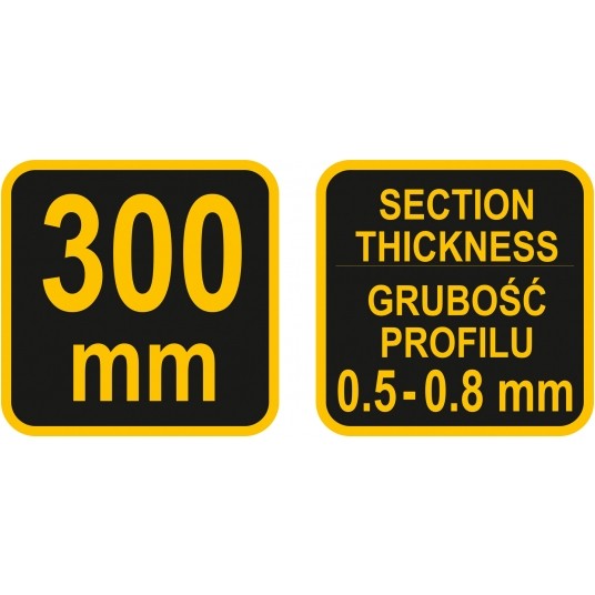 SZCZYPCE DO ŁĄCZENIA PROFILI L-300 MM -zdjęcie numer 3