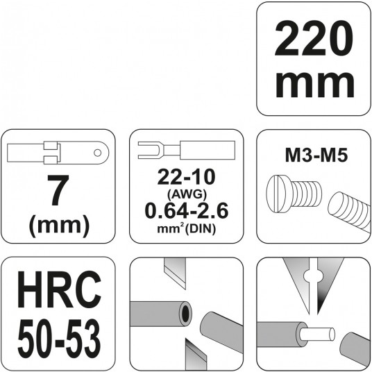 SZCZYPCE DO ŚCIĄGANIA IZOLACJI 220MM -zdjęcie numer 3