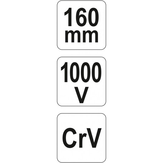 SZCZYPCE WYDŁUŻONE PROSTE 160MM VDE -zdjęcie numer 5