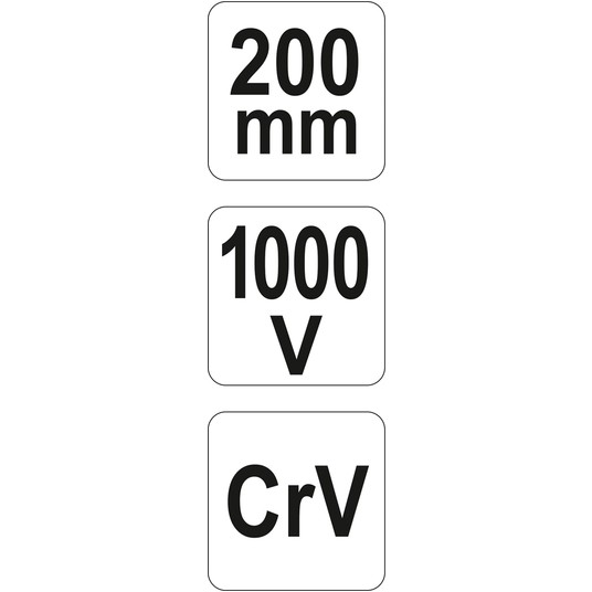 SZCZYPCE WYDŁUŻONE PROSTE 200MM VDE -zdjęcie numer 6