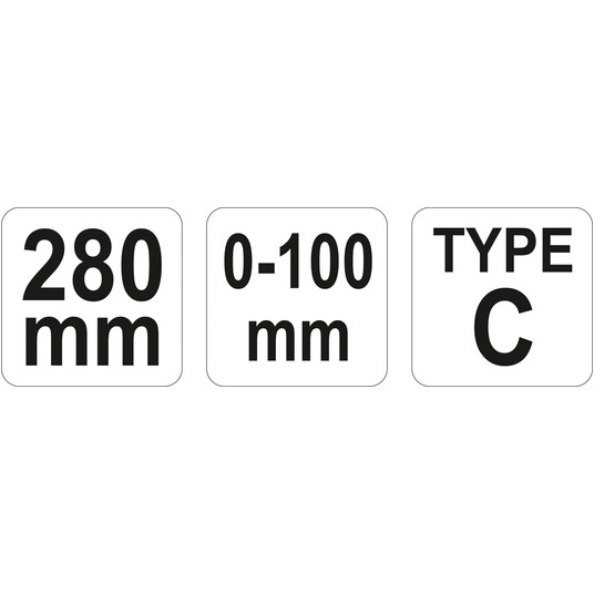 SZCZYPCE ZACISK KLAMR TYP C 280 MM -zdjęcie numer 3