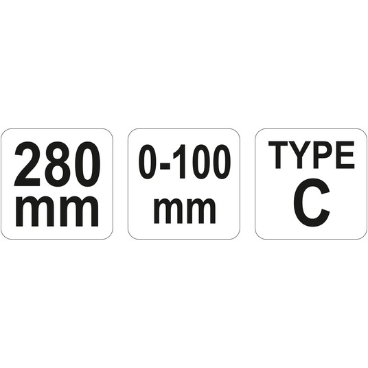 SZCZYPCE ZACISKOWE KLAMROW TYPU C 280 MM -zdjęcie numer 3