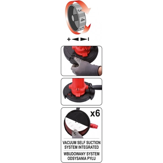 SZLIFIERKA DO TYNKÓW 225MM -zdjęcie numer 6