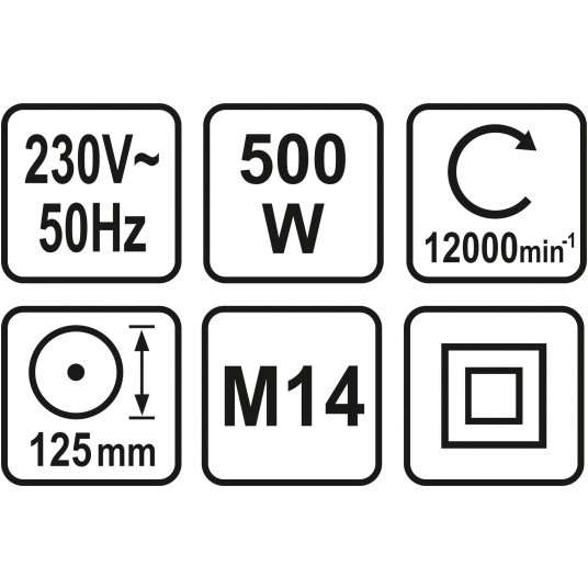 SZLIFIERKA KĄTOWA 125MM 500W -zdjęcie numer 4