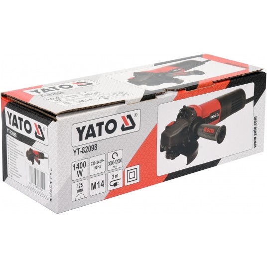 SZLIFIERKA KĄTOWA 1400W 125MM REG.OBR. -zdjęcie numer 3