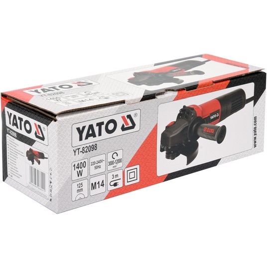 SZLIFIERKA KĄTOWA 1400W 125MM REG.OBR. -zdjęcie numer 3