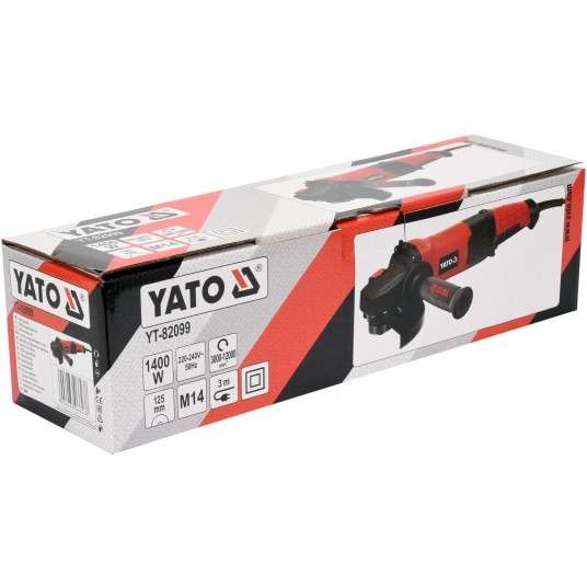 SZLIFIERKA KĄTOWA 1400W 125MM TYLNY UCHW -zdjęcie numer 3