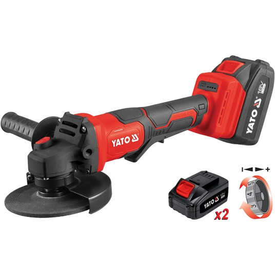 SZLIFIERKA KĄTOWA 18V (BL MOTOR; 2X4AH) -zdjęcie numer 10