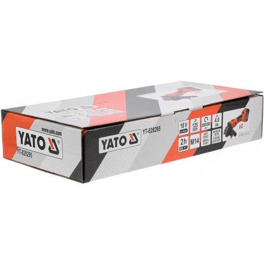 SZLIFIERKA KĄTOWA 18V REGULACJA - 2X 4AH -zdjęcie numer 2