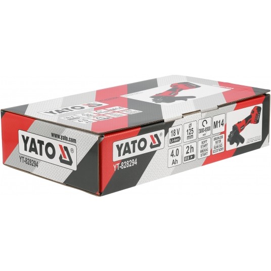 SZLIFIERKA KĄTOWA 18V REGULACJA - 4AH -zdjęcie numer 2