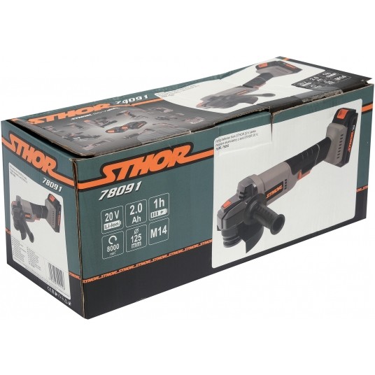 SZLIFIERKA KĄTOWA 20V 125MM - 2AH -zdjęcie numer 3