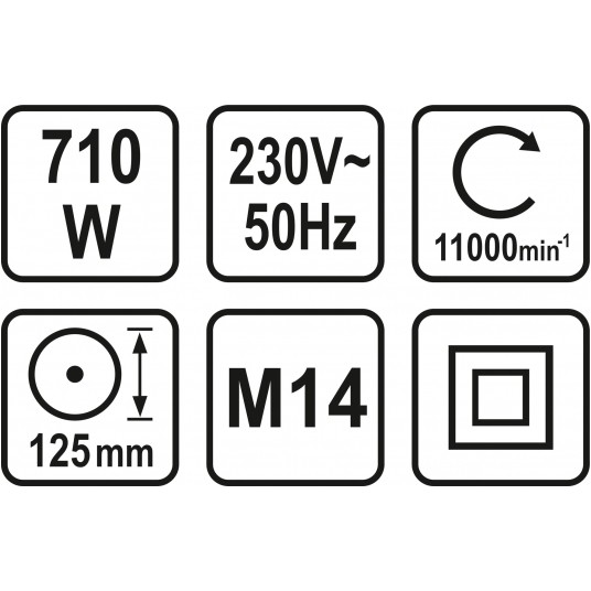 SZLIFIERKA KĄTOWA 710W 125MM -zdjęcie numer 4