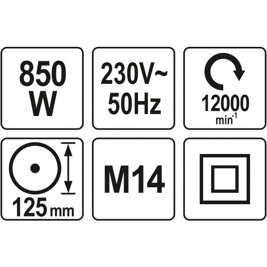 SZLIFIERKA KĄTOWA 850W 125MM -zdjęcie numer 4