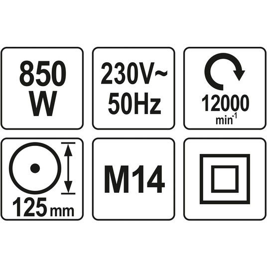 SZLIFIERKA KĄTOWA 850W 125MM -zdjęcie numer 4