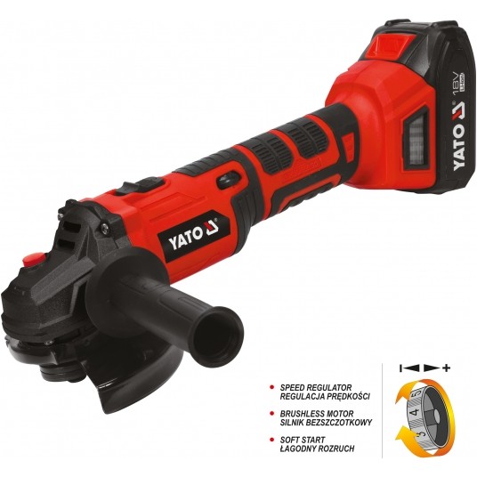 SZLIFIERKA KĄTOWA BEZSZCZOTKOWA 18V -zdjęcie numer 5