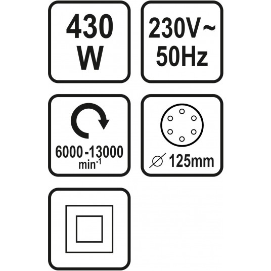 SZLIFIERKA MIMOŚROD. 430W 125MM STHOR -zdjęcie numer 4