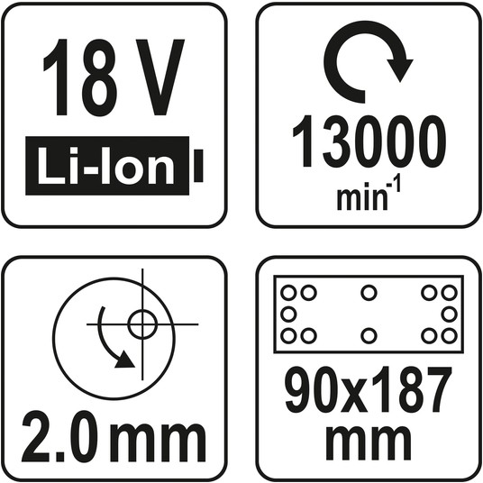 SZLIFIERKA OSCYLACYJNA 18V 90X187 - BODY -zdjęcie numer 8