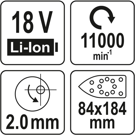 SZLIFIERKA OSCYLACYJNA 18V DELTA - BODY -zdjęcie numer 9