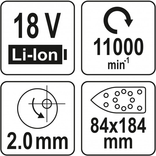 SZLIFIERKA OSCYLACYJNA 18V DELTA - BODY -zdjęcie numer 9