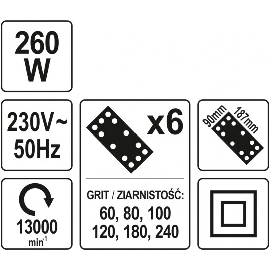 SZLIFIERKA OSCYLACYJNA 260W -zdjęcie numer 5