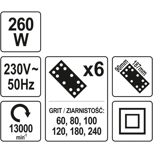 SZLIFIERKA OSCYLACYJNA 260W -zdjęcie numer 5
