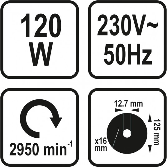 SZLIFIERKA STOŁOWA 125MM 120W STHOR -zdjęcie numer 5