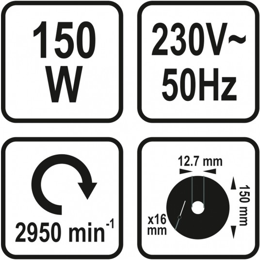 SZLIFIERKA STOŁOWA 150MM 150W STHOR -zdjęcie numer 5