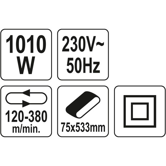 SZLIFIERKA TAŚMOWA 1010W 75MM X 533MM -zdjęcie numer 5