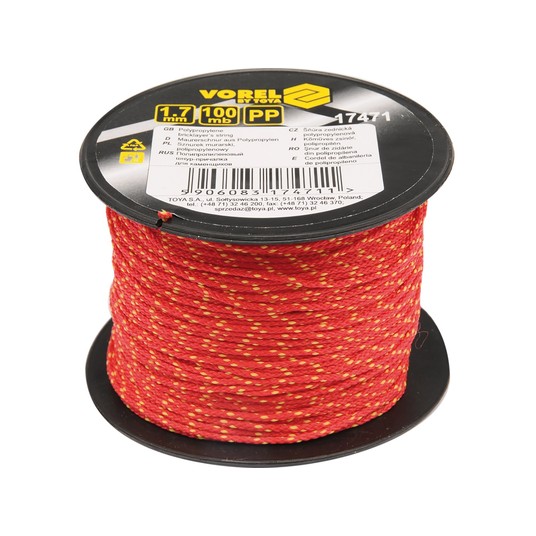 SZNUR MURARSKI POLIPROPYLENOWY 1,7MM 100 -zdjęcie numer 1
