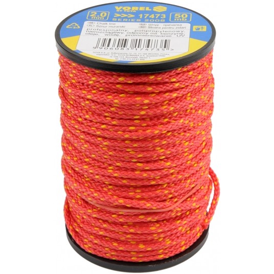 SZNUR MURARSKI POLIPROPYLENOWY 2,0MM 50M -zdjęcie numer 1