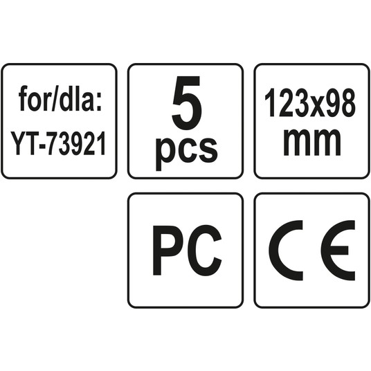 SZYBKA OCHRONNA ZEW DO YT-73921 5SZT -zdjęcie numer 3
