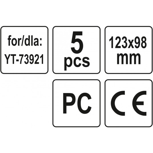 SZYBKA OCHRONNA ZEW DO YT-73921 5SZT -zdjęcie numer 3