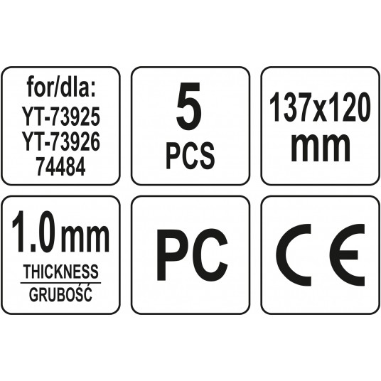 SZYBKI OCHRONNE DO PRZYŁBICY 5SZT -zdjęcie numer 3