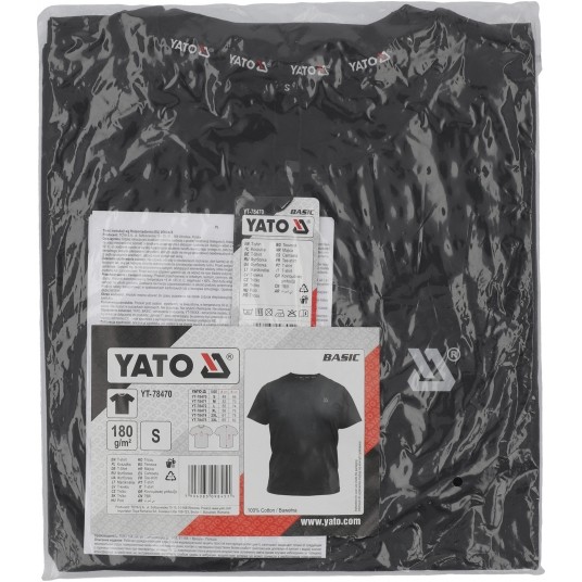 T-SHIRT BASIC CZARNY R. S -zdjęcie numer 4