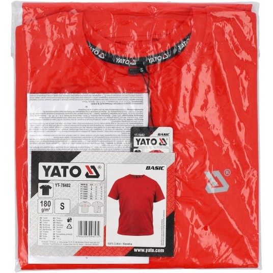 T-SHIRT BASIC POMARAŃCZOWY R. S -zdjęcie numer 4