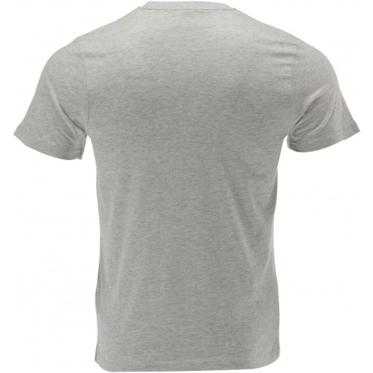 T-SHIRT BASIC SZARY MELANŻ R. S -zdjęcie numer 5