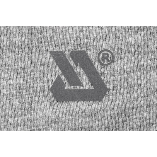 T-SHIRT BASIC SZARY MELANŻ R. S -zdjęcie numer 2