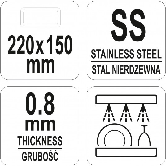 TACA EKSPOZYCYJNA PROSTOKĄTNA 220x150MM -zdjęcie numer 3