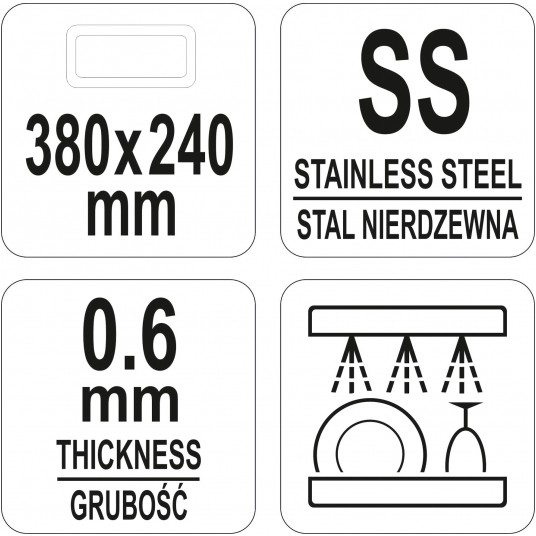 TACA EKSPOZYCYJNA PROSTOKĄTNA 380x240MM -zdjęcie numer 3