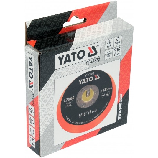 TALERZ POLERSKI 125MM Z RZEPEM, 5/16 -zdjęcie numer 4