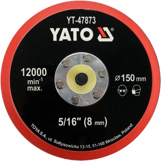 TALERZ POLERSKI 150MM Z RZEPEM, 5/16 -zdjęcie numer 2