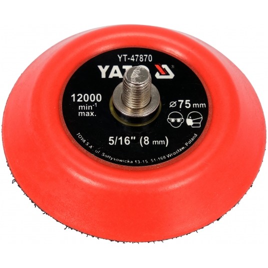 TALERZ POLERSKI 75MM Z RZEPEM, 5/16 -zdjęcie numer 1