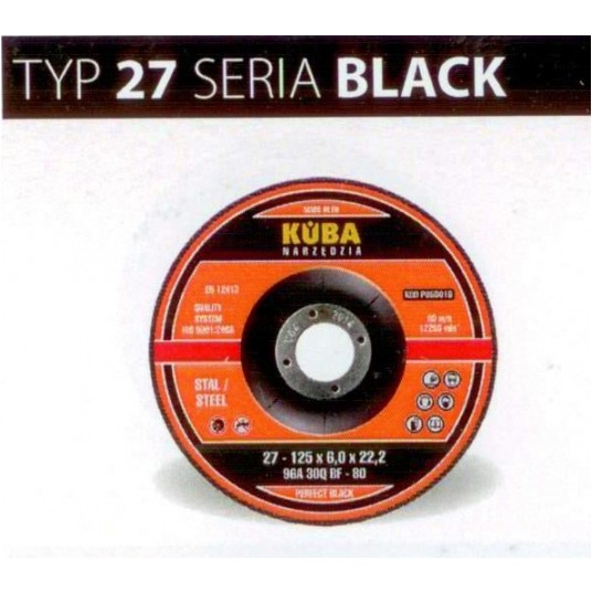 TARCZA 27 125X6X22,2 96A30QBF-80 BLACK PERFECT -zdjęcie numer 1
