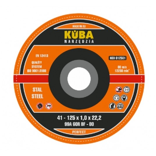 TARCZA 41 125X1X22,22 99A60RBF-80 BLACK PERFECT -zdjęcie numer 1