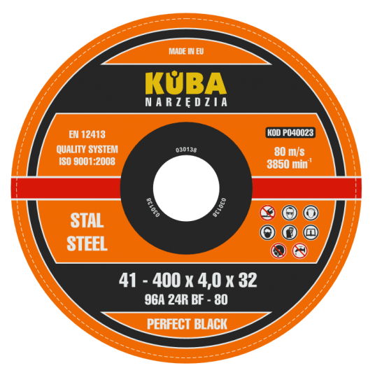 TARCZA 41 400X4X32 96A24RBF-80 BLACK PERFECT -zdjęcie numer 1