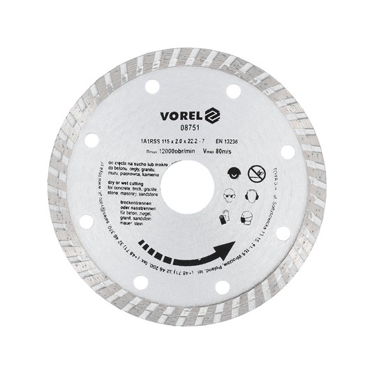 TARCZA DIAMENTOWA 115MM /TURBO/ -zdjęcie numer 1