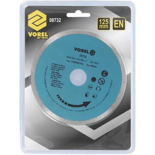 TARCZA DIAMENTOWA 125MM /PEŁNA/ -zdjęcie numer 3