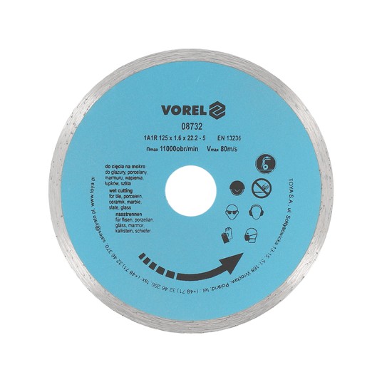 TARCZA DIAMENTOWA 125MM /PEŁNA/ -zdjęcie numer 1