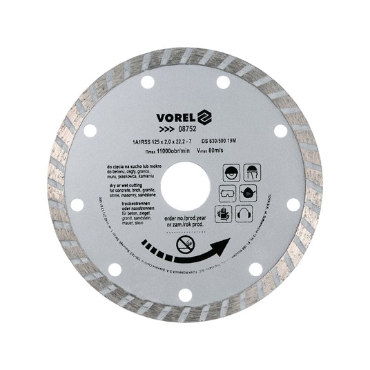 TARCZA DIAMENTOWA 125MM /TURBO/ -zdjęcie numer 1
