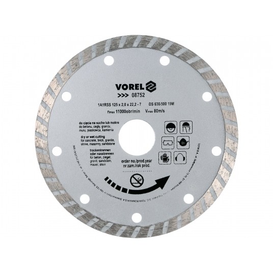 TARCZA DIAMENTOWA 125MM /TURBO/ -zdjęcie numer 1